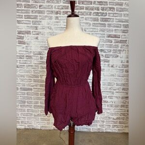 Off the shoulder romper